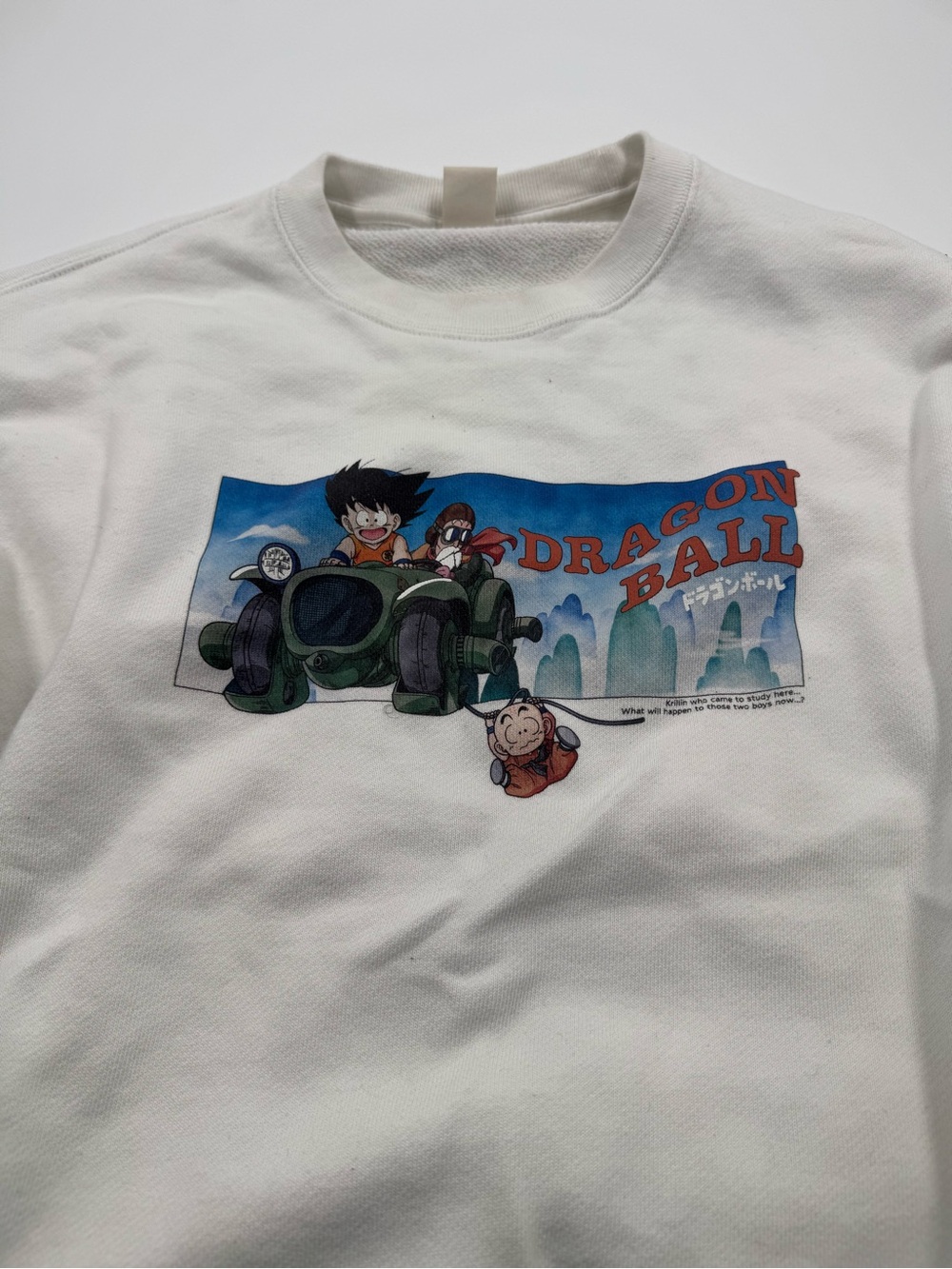 Kids Dragon Ball Graphic Sweatshirt - White
